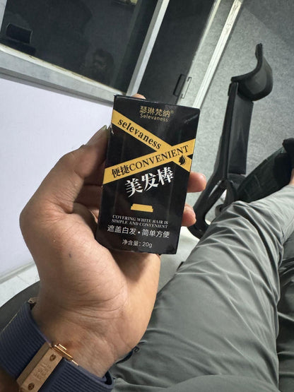 Covering White Hair is Simple and Convenient 20gm - Black (Pack of 2)